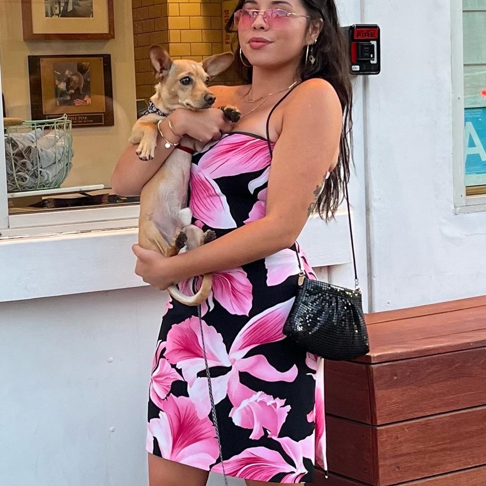 Early 00s Miami Barbie Vibes Strapless Dress 💕💗